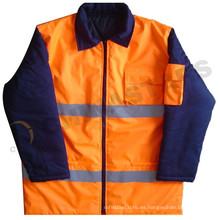 EN471 chaqueta impermeable de alta visibilidad para bombarderos, chaquetas reflectoras de parka